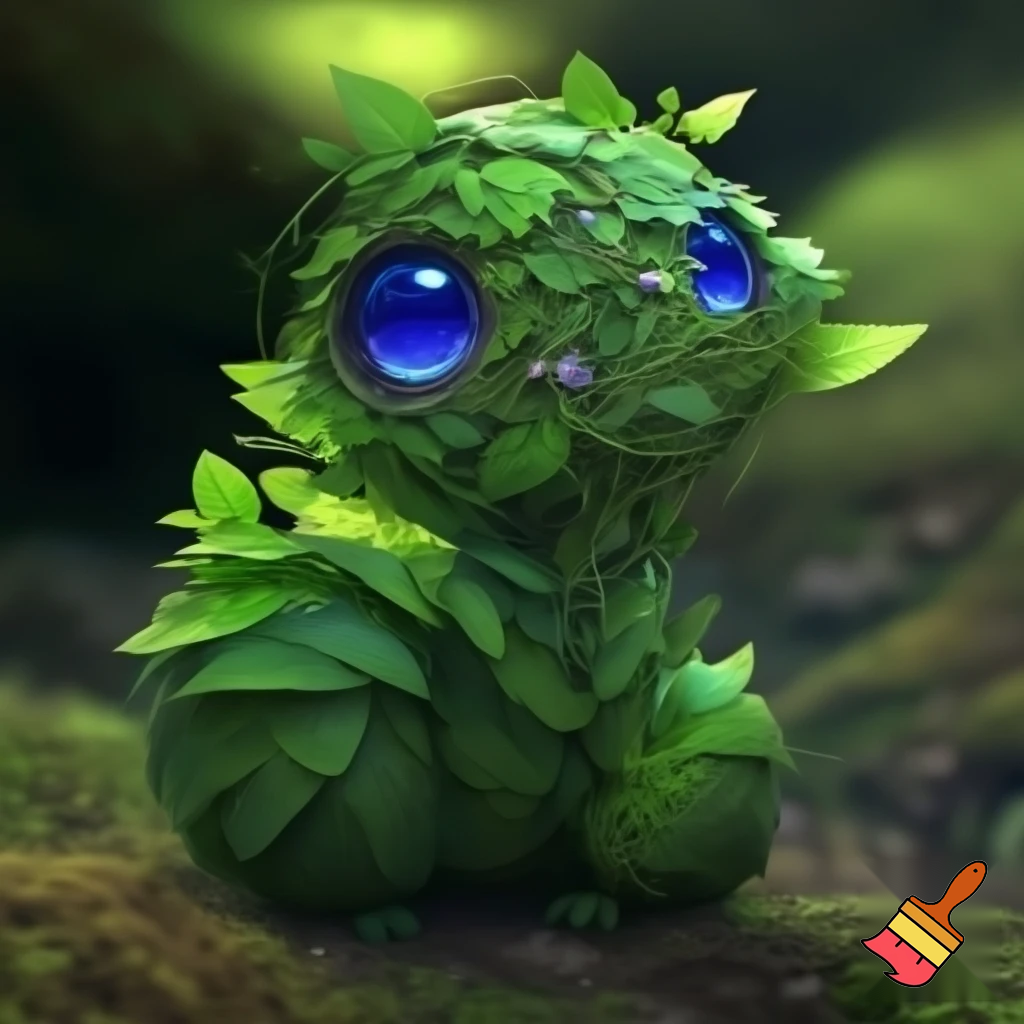 Leafy with blue eyes 