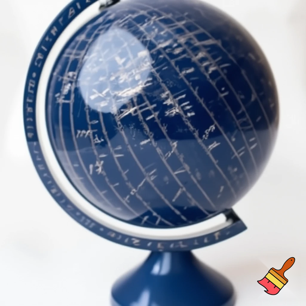 can you create a logo taht is dark navy blue and it showtype an compas in a globus form, that a compas is insted a globus, old globe with stand and looks like this but with compas  