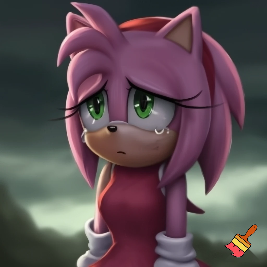 Amy rose crying 
