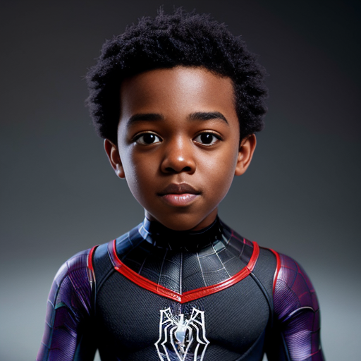 Miles morales and Invisible woman if they had a  
baby boy ai photo