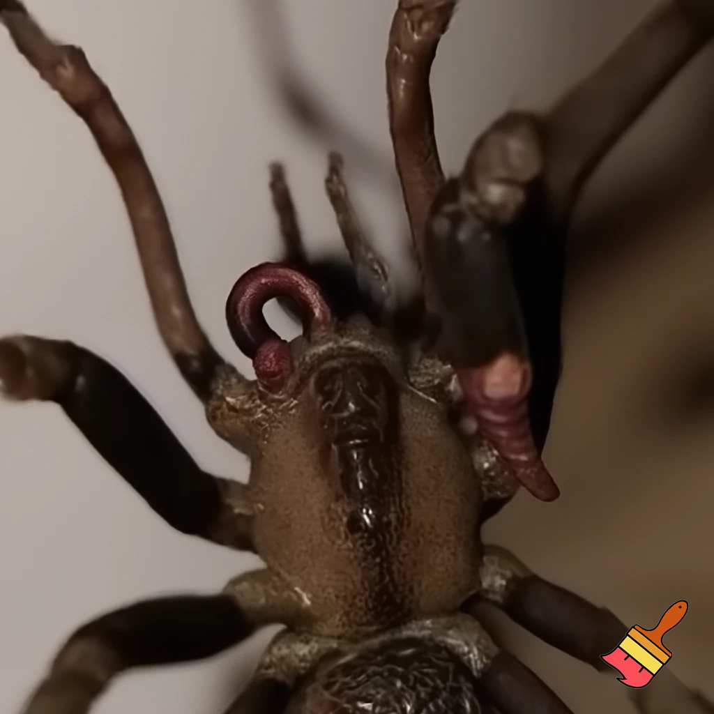 infected wolf spider