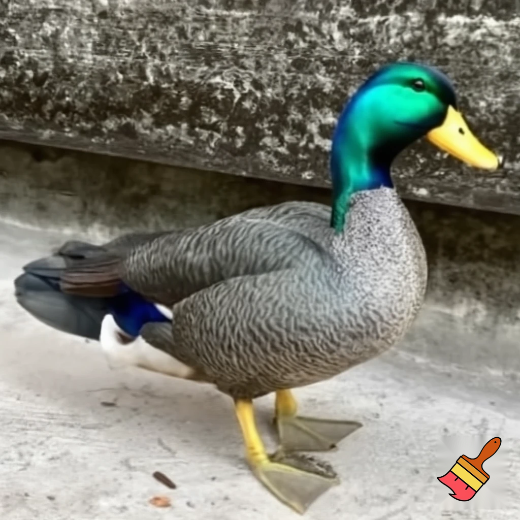 pato de boracha verde