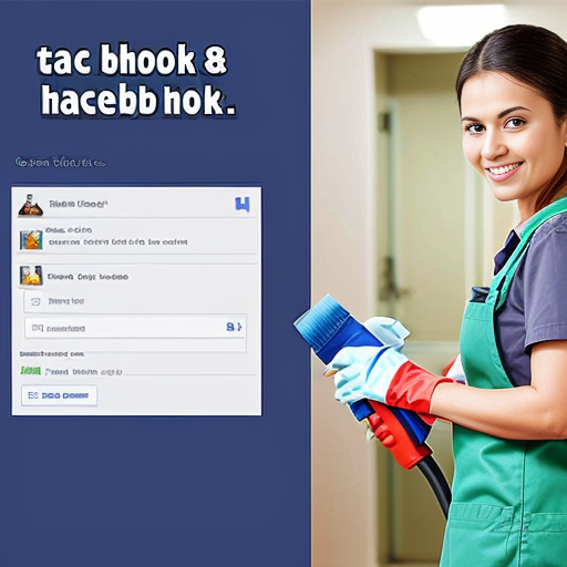 make Facebook wallpaper,   name West Mohora Cleaning & Hospitality services , add Arabic name also, add cleaning tools and cleaning lady's 