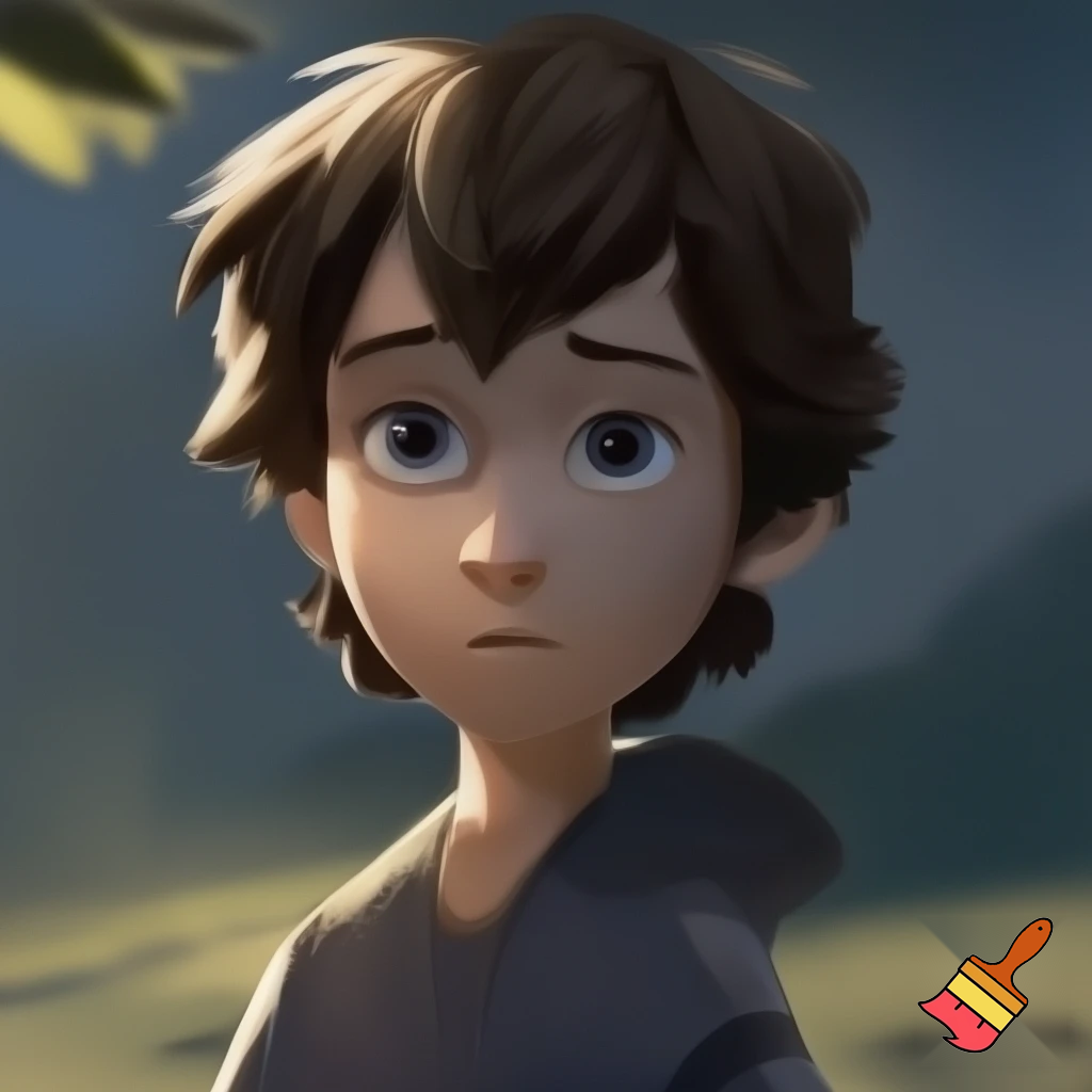 A 13 year old boy from the book two wolves named ben