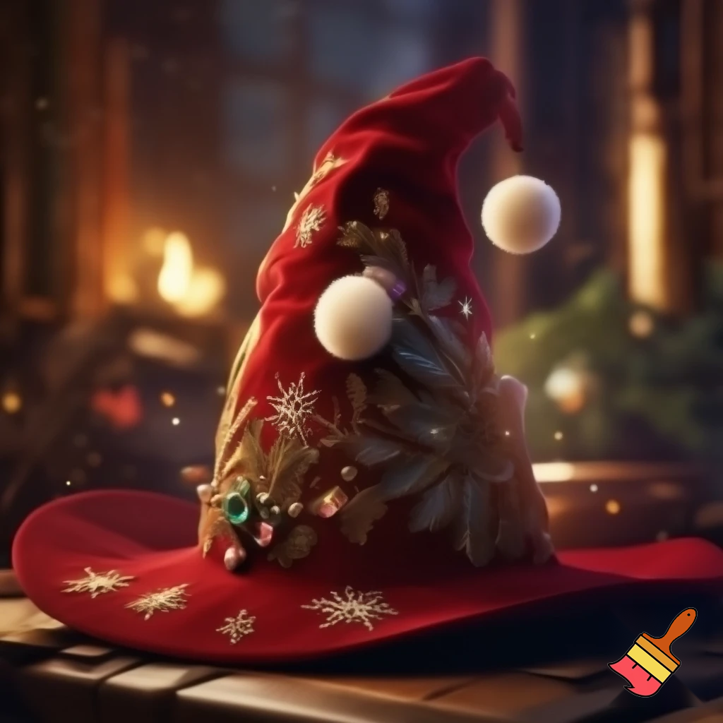 Christmas wizard hat