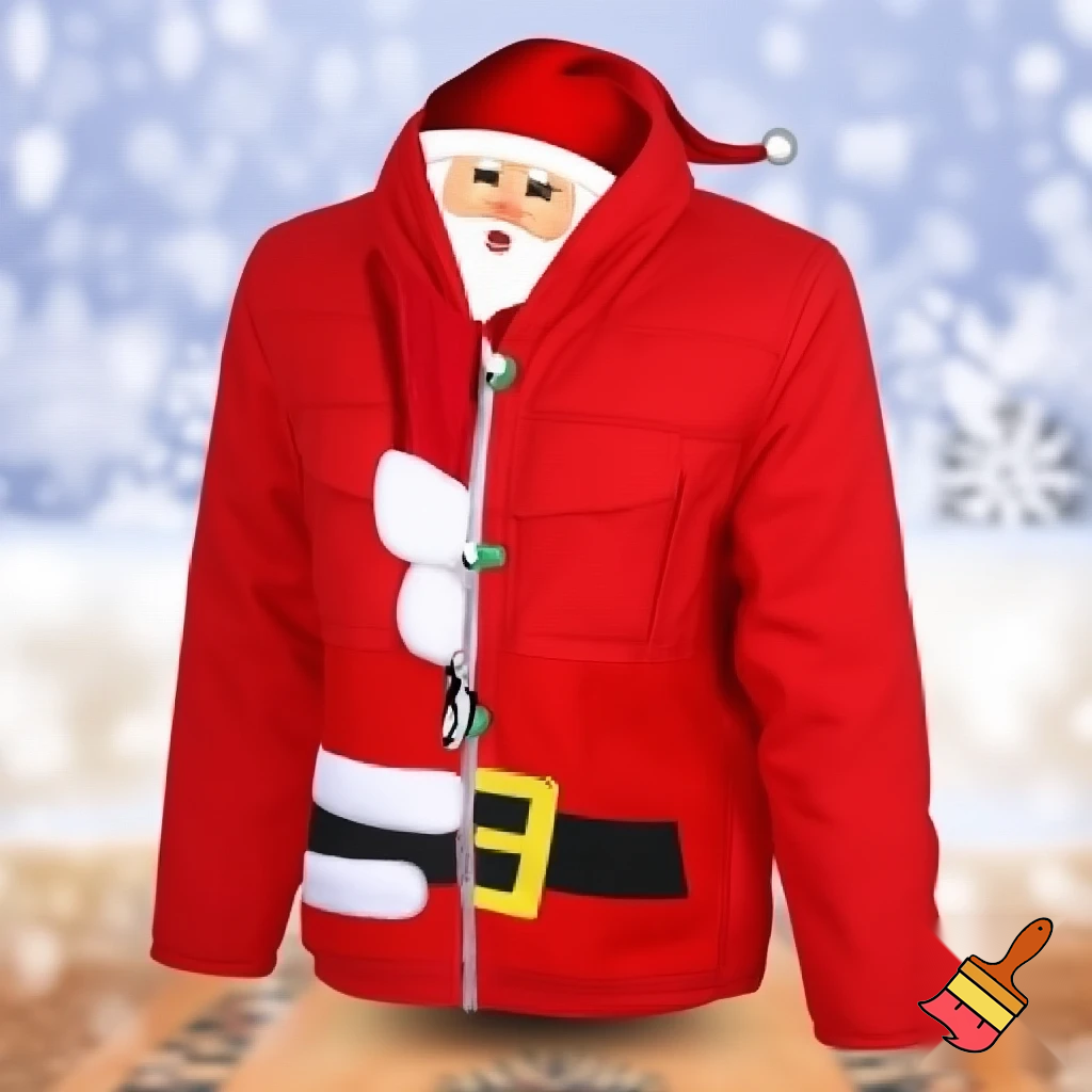 A wizard jacket Christmas jacket Santa Claus wizard Christmas shoes a wizard Santa Claus hat a wizard hat