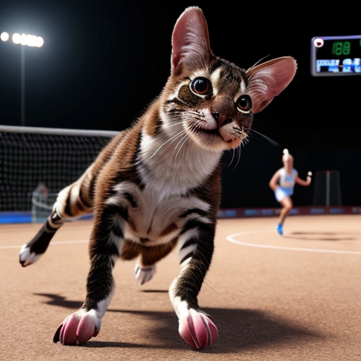 animal playing a sport