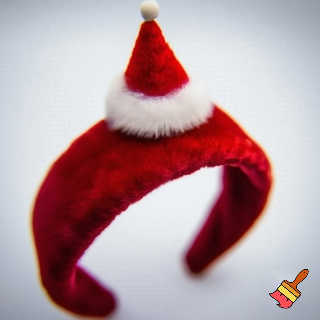Christmas headband with a Santa Claus hat