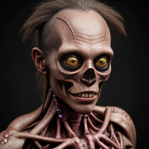 Disturbingly creepy realistic creature