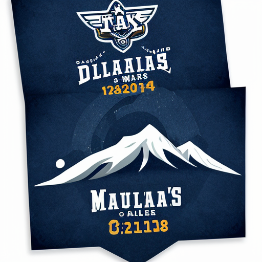 make a logo nfl style with mountains, alaska stars, and a dark blue skies