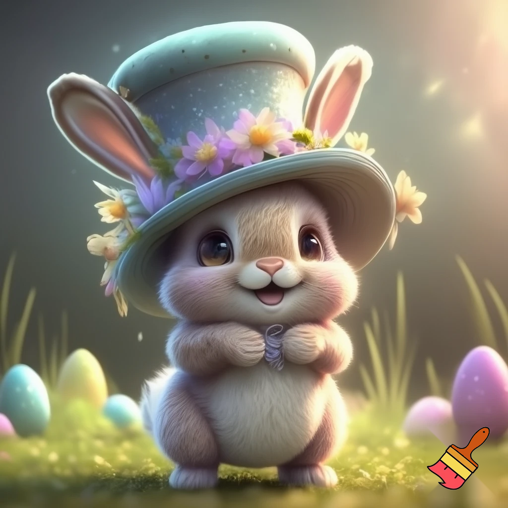 Mascot costume, Easter bunny top hat special top hat