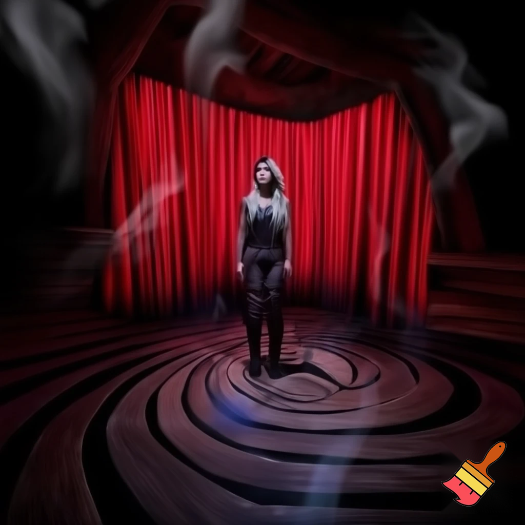 Alexa Bliss in The Black Lodge. 
