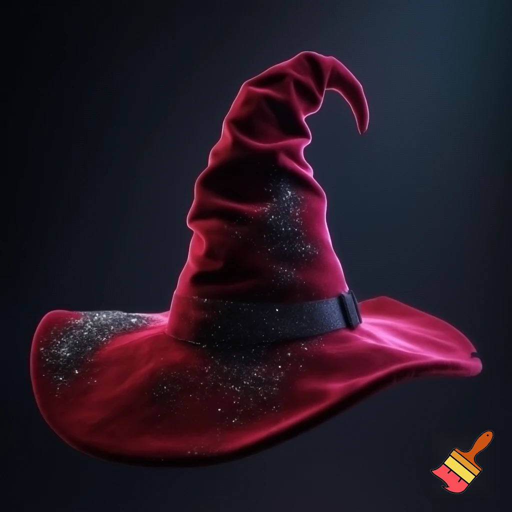 Velvet witches hat, witches hat, dark velvet witches hat and black glitter a fabric and velvet