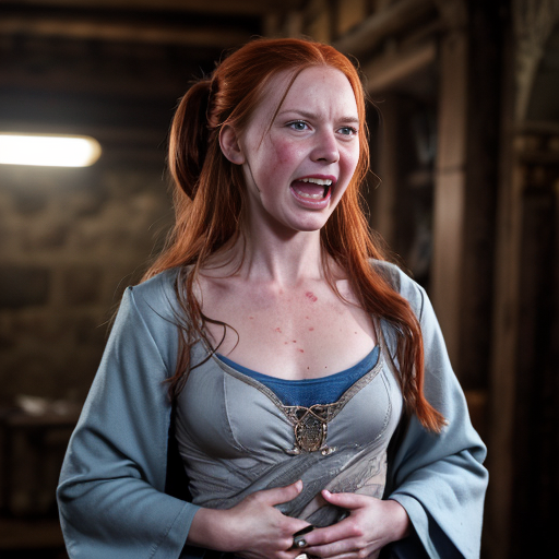 Vispania scoffed and looked away for a moment, her hands on her hips. As she turned her gaze back towards them, she laughed sadly and almost crazily, strings of red hair still falling down before her face, “That’s right?” She said with great anger, her blue eyes wide on her freckled face and when she spoke, she spout out so much air that the hair present was blown up. Her pointed nose was sharp and looked like she was about to attack with it, her high cheekbones were huffing, her visage was one of anger. Her blue dark robe swayed violently when she spoke too, “Well, it just so happens that Grimmer is the traitor he has turned you against us!” She said bending slowly towards Forothil who held his nerves and remained unmoving.