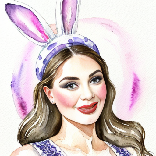 Easter bunny top hat headband, purple and white gold and silver