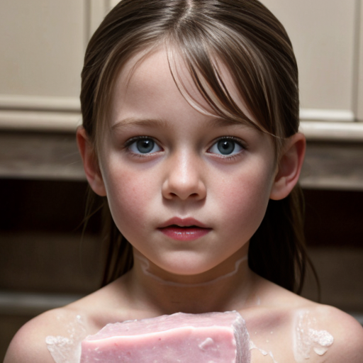 A child actress undressed in soap opera