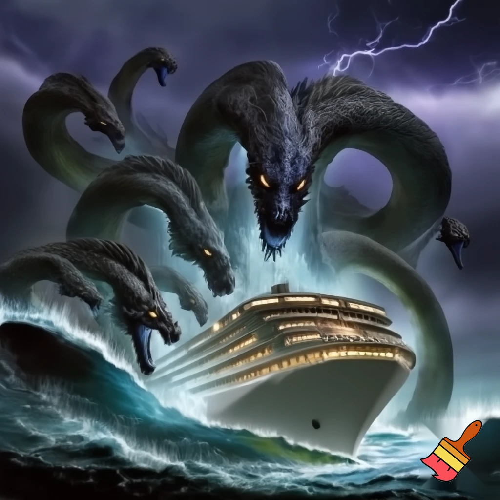 hydra chasing cruise ship
