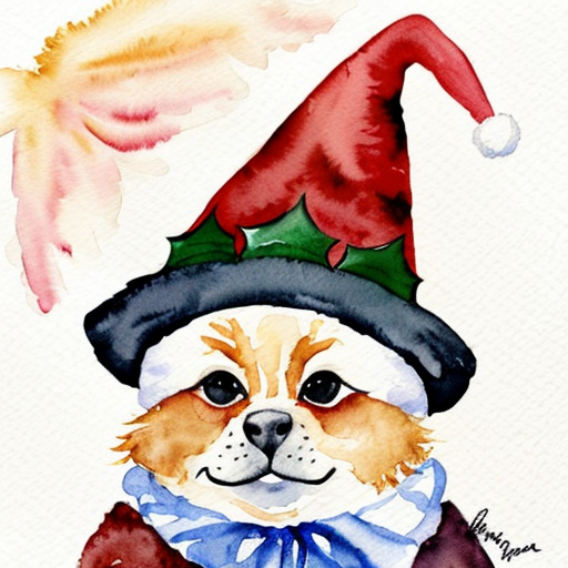 Christmas wizard hat