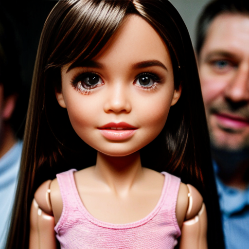 make a three year old barbie with her dad and her older brother ken