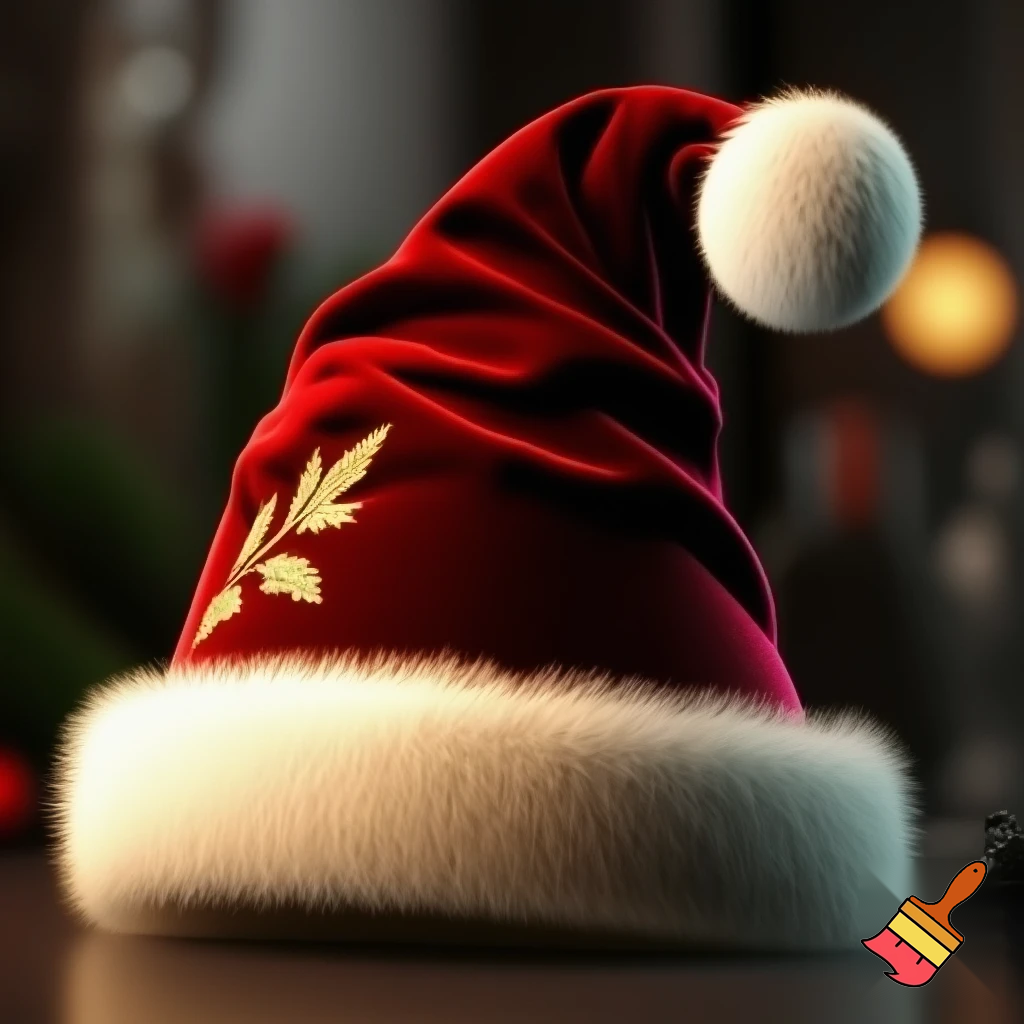 Christmas wizard hat red
