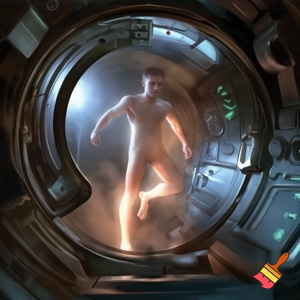 Chapter 1 — The Pod

Compact prompt:
Sterile sci-fi awakening scene — a single pod opens, warm vapor spilling out, shard of sterile light tracing curved glass with complex alien hight tech machine and tools, a proper well built muscular male humanoid stepping out: naked but composed, blank expression, clean metallic interior with glowing diagnostic glyphs underfoot, cinematic close-up, photo-realistic + painterly blend.

Settings / Steps:

Aspect ratio 4:5 (portrait) for character focus.

Camera: slightly low, 3/4 view to show pod interior and diagnostics.

Emphasize skin texture + subtle mechanical seams.

Add small depth-of-field to isolate subject.


Negative prompt: mutated hands, extra limbs, bad anatomy, cartoonish, watermark, extra fingers

Variations: silhouette profile, half-lit face, higher contrast for a dramatic poster.