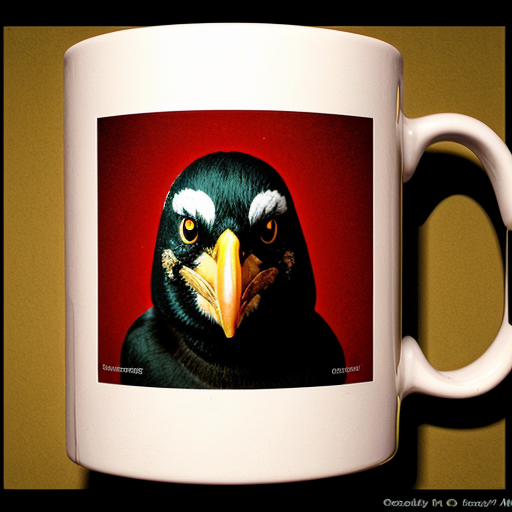 deadly sinister evil animated mug shot indian myna