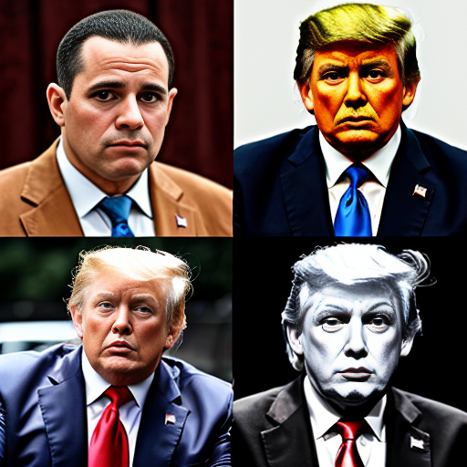Four Horsemen of the Apocalypse who look like trump