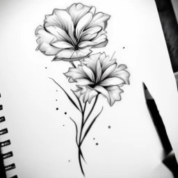 march birth flower tattoo