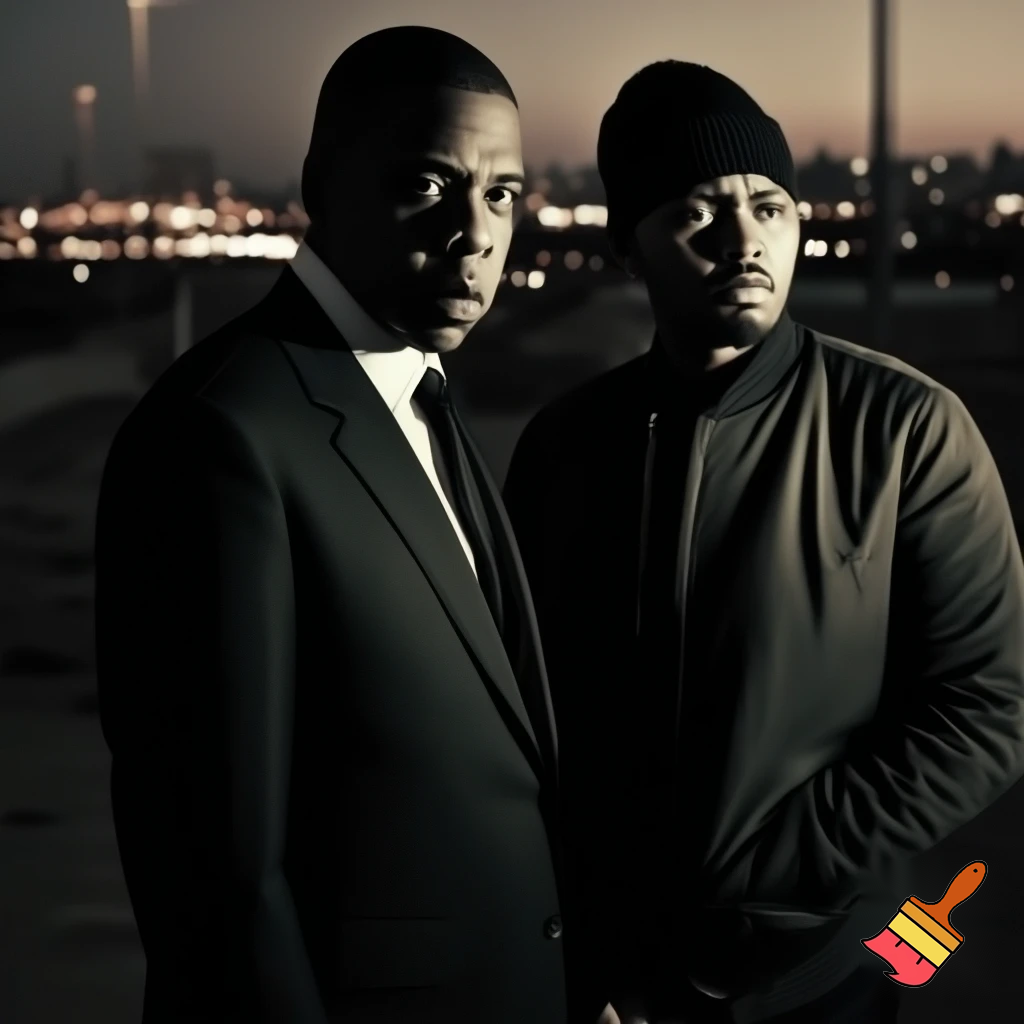 Jay-Z and Nas collab album cover picture 