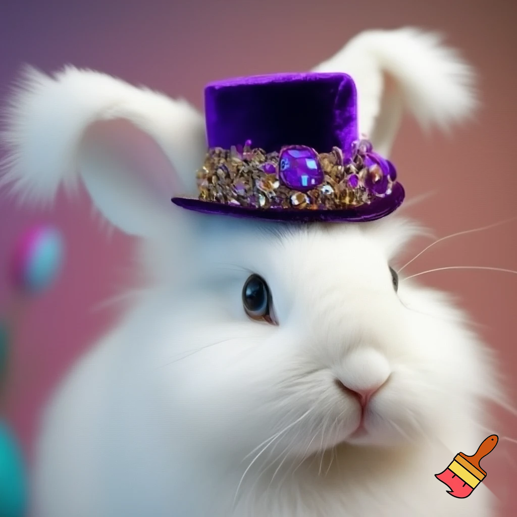 Purple and gold top hat velvet glitter gold purple purple and white purple and white Easter bunny is ears