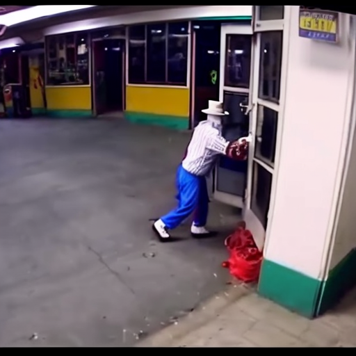 Cctv footage clown vs shaq uganda