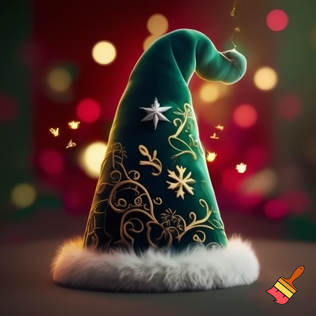 Christmas wizard hat