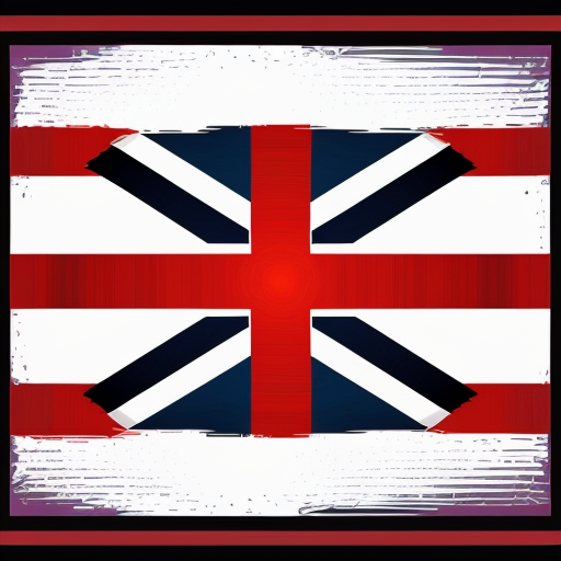 Flag of the United Kingdom Vector screen square