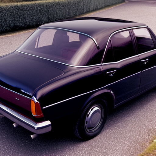 dark navy ford taunus with dark brown vinyl roof