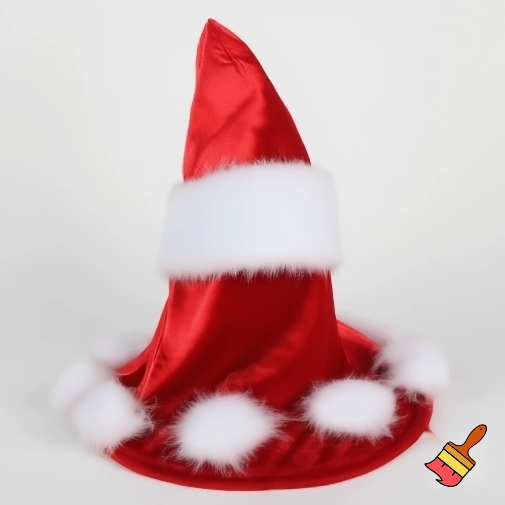  costume wizard hat Christmas hat costume red Santa Claus hat velvet wizard costume