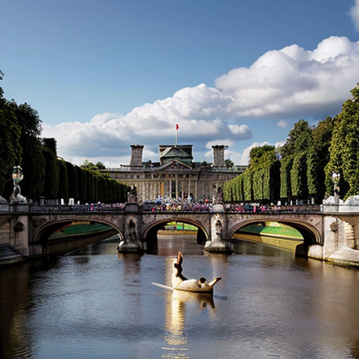 "Duckingham pallace" : buckingham palace with a duck theme