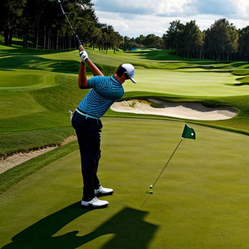 picture of a dinosaur playing golf
