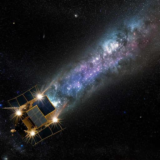 realistic space with stars and nebula like james webb telescope