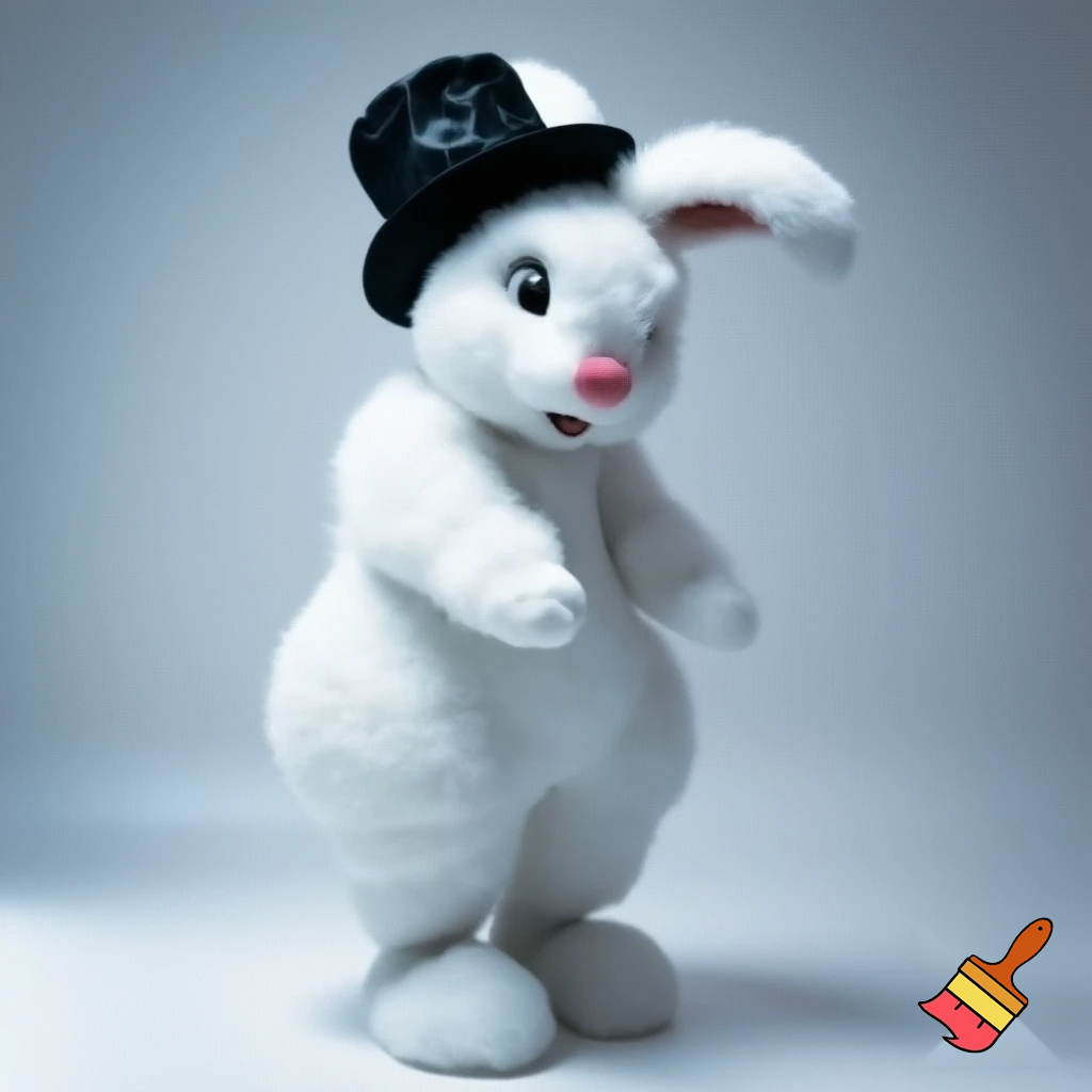 Easter bunny mascot costume top hat magic toy special top hat
