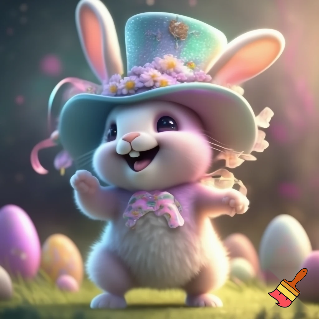 Mascot costume, Easter bunny top hat special top hat