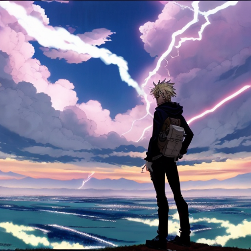 anime charachter REBELLING against WOKE and include ALOT of thunder 
emphasising there stanse on matter 
Put american and israely flags
