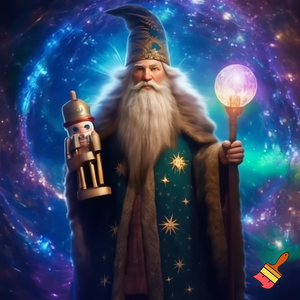 A wizard Nutcracker Santa Claus Nutcracker