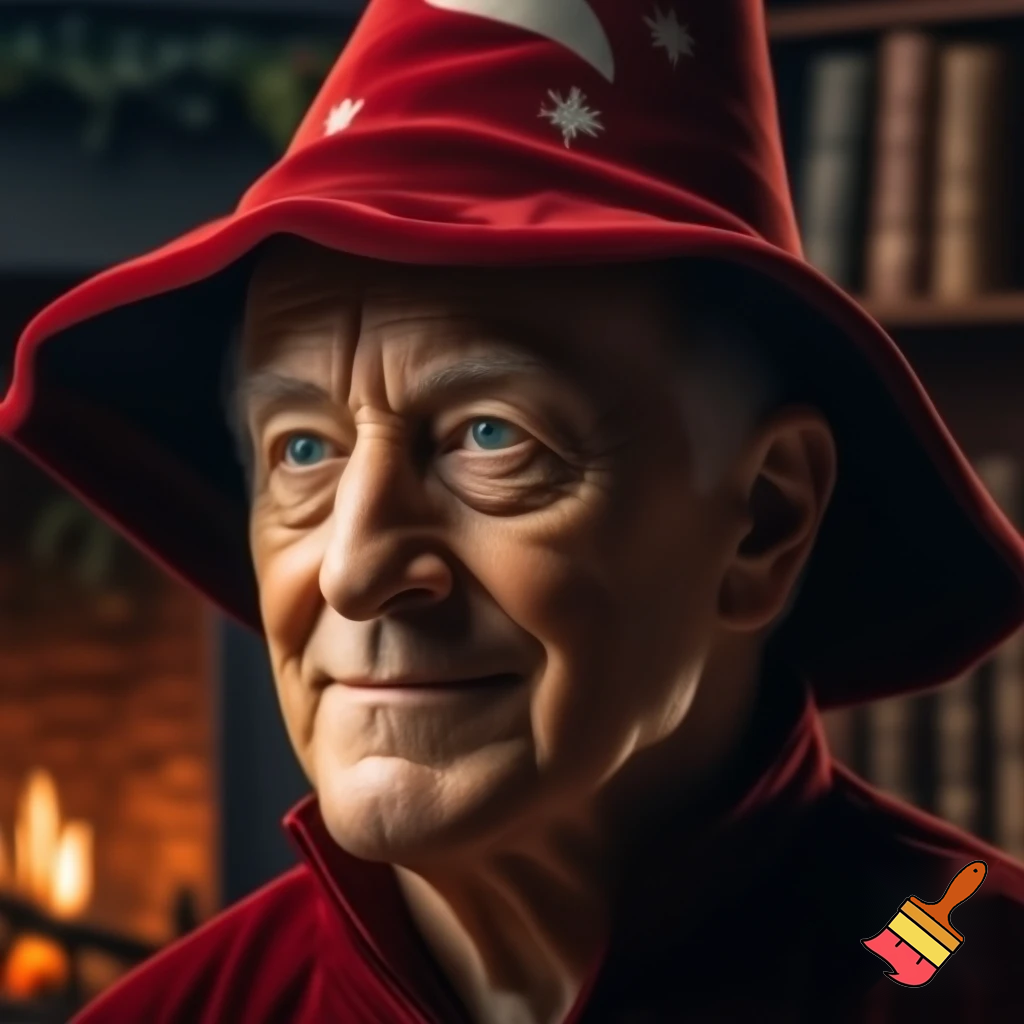 Wizard Christmas hat read