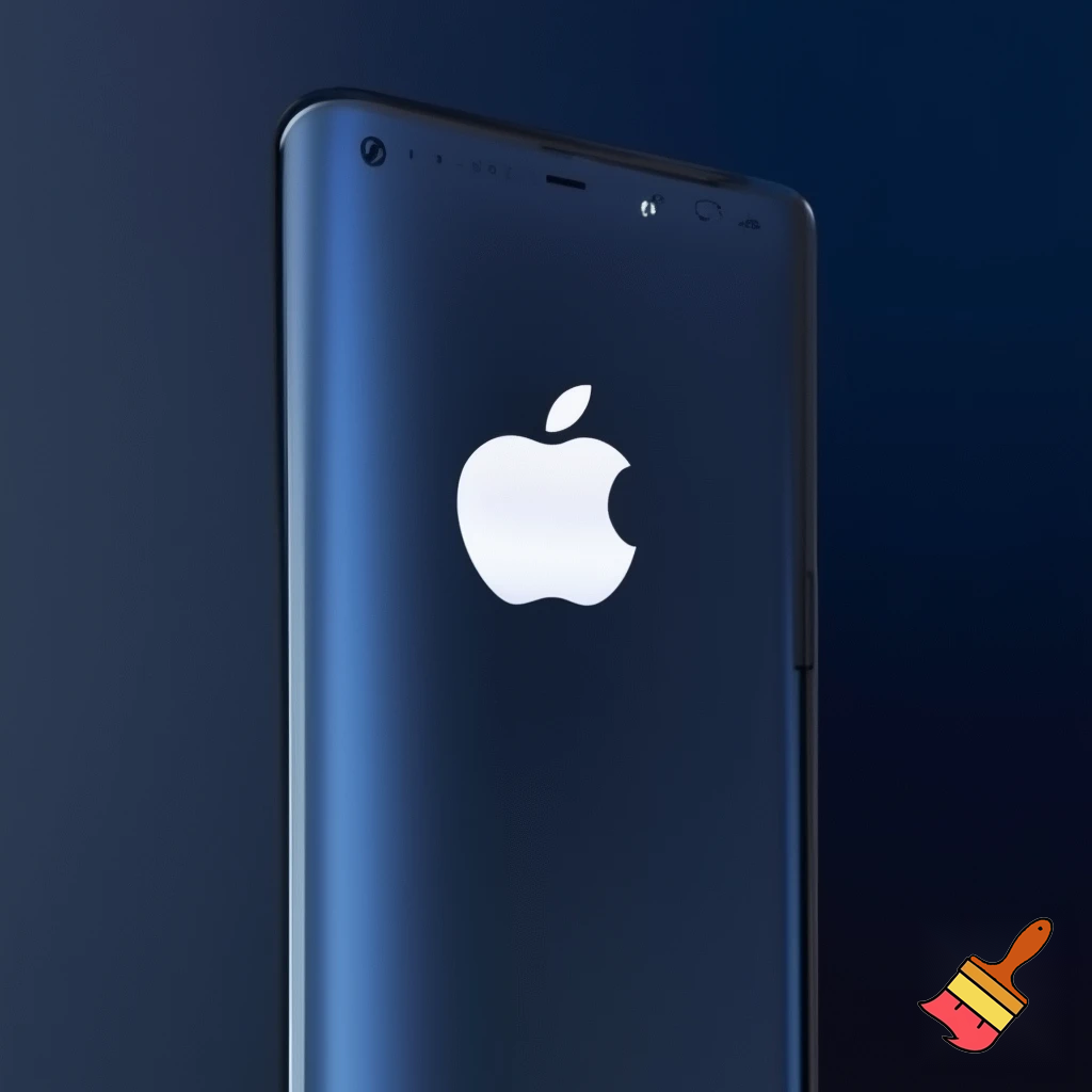 cree moi une image de pub  tres moderne avc du bleu tres fonce pour une marque qui sappelle THE GAAC'S prend ex sur la marque apple pour le design le blanc et moderne etc 
