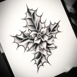 december birth flower tattoo
