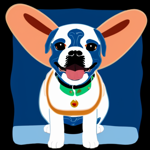 big blue bon dog god
