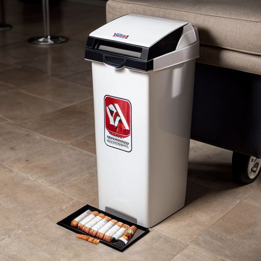 Cigarettes  go in the bin not on the floor