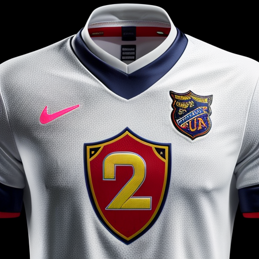 A nike football kits with club logos and sponsors 