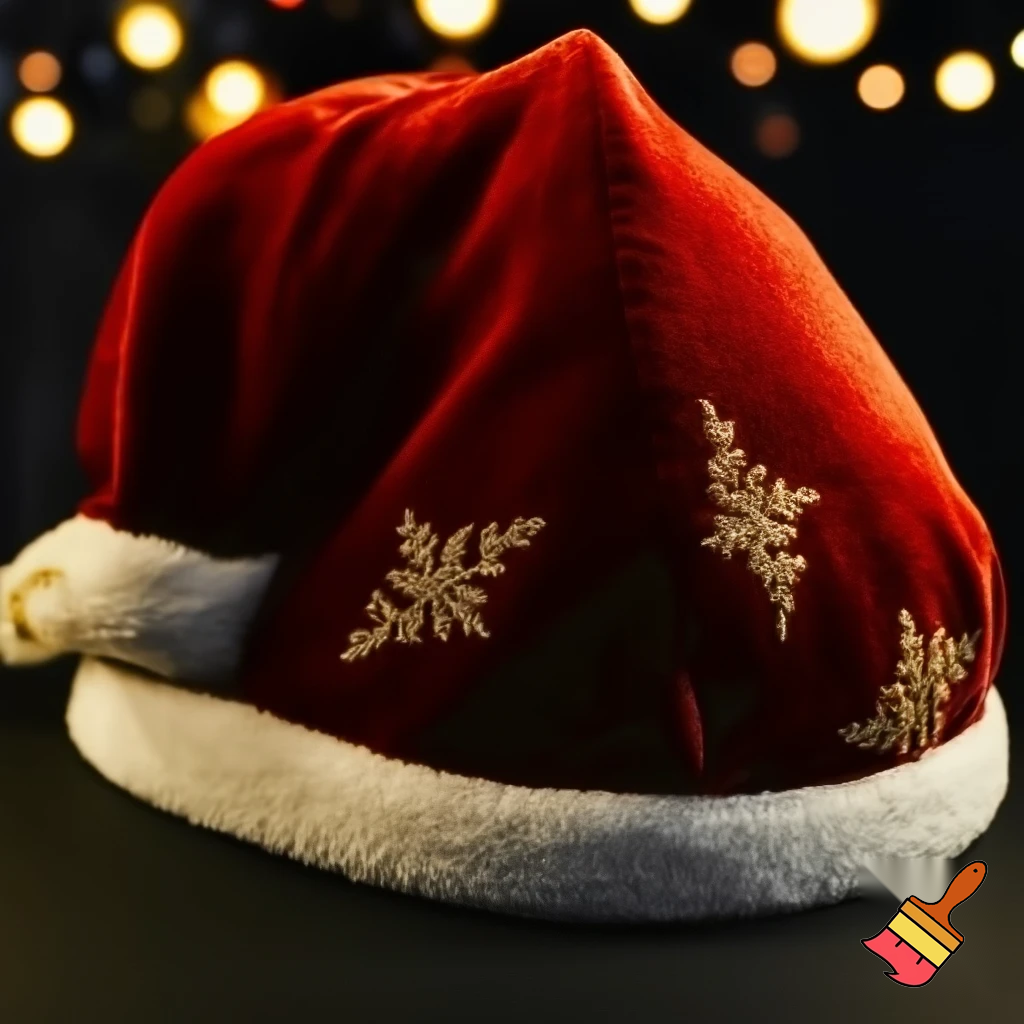 Christmas Santa Claus velvet hat delicate special delicate hat