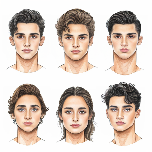  individual head shots of the different main characters from the book the outsiders, in the style of line drawings